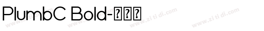 PlumbC Bold字体转换